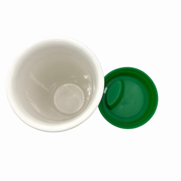 NWT NOVELTY SON OF A NUTCRACKER ELF CERAMIC TRAVEL COFFEE MUG LID CHRMNG CHARLIE - Picture 7 of 7